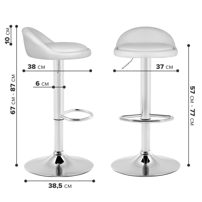 Характеристики Комплект барных стульев Ergozen Tailor 2 шт